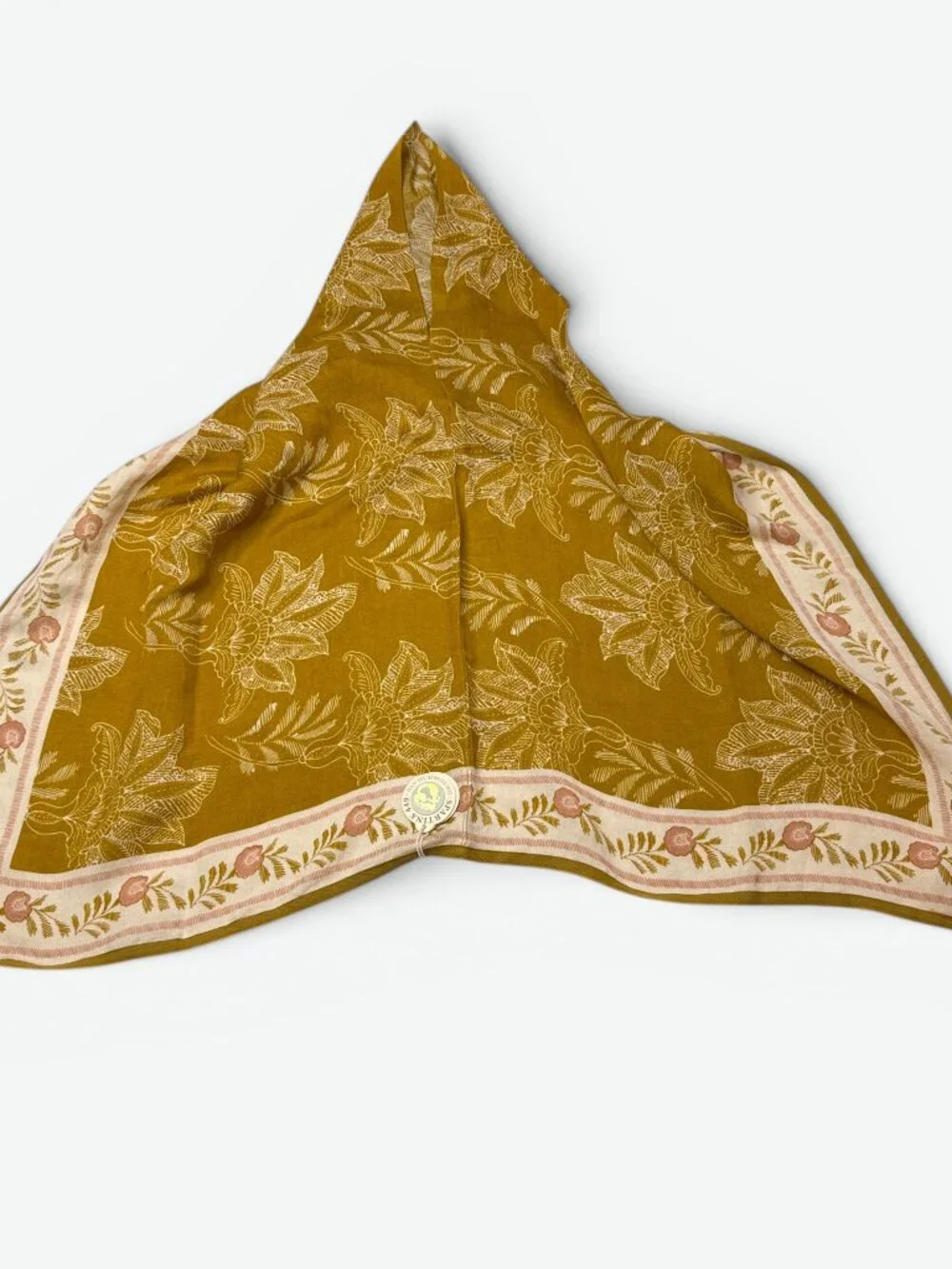 Spartina 449 Topper Calm Waters Cape-like Scarf Linen Blend Floral NWT